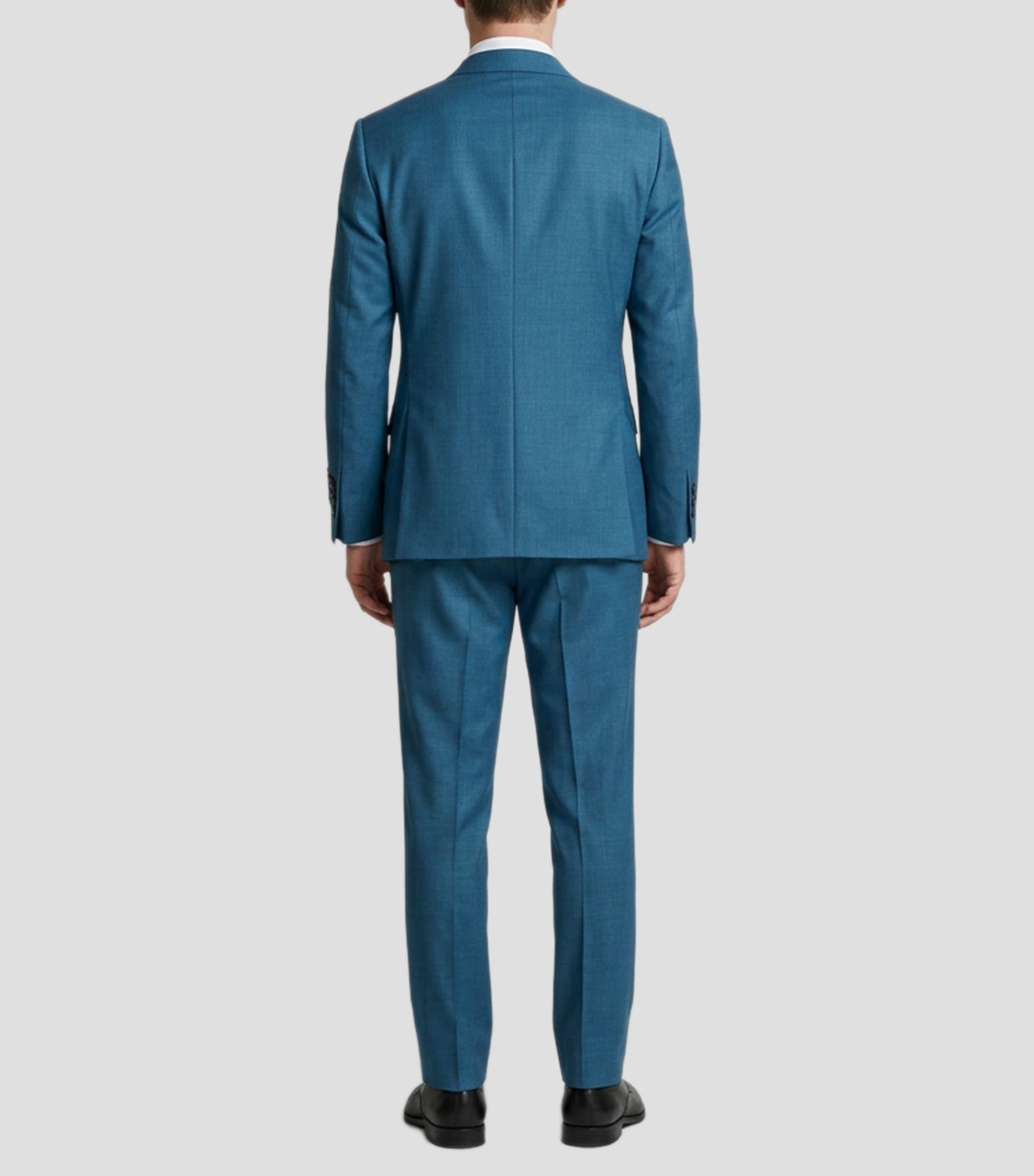Traje de lana corte regular jaspeado Hombre